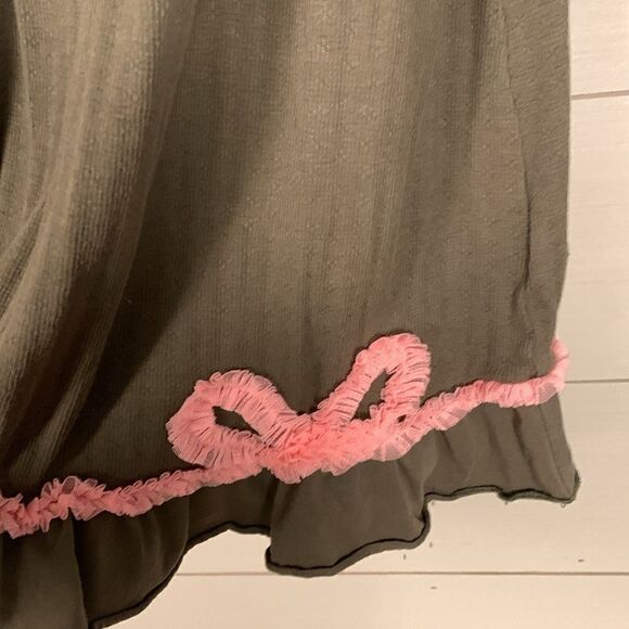 Matilda, Jane serendipity, olive green baby doll style dress girls, size 8 - Picture 4 of 11